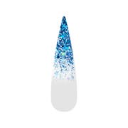 OGL08 Blue Ombre Glitter Nail Art