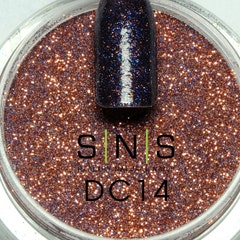 Brown Glitter Dipping Powder - DC14 Campfire Song