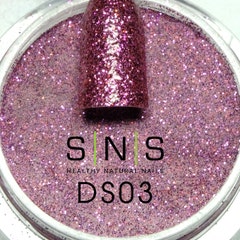 Pink Glitter Dipping Powder - DS03 Double Time