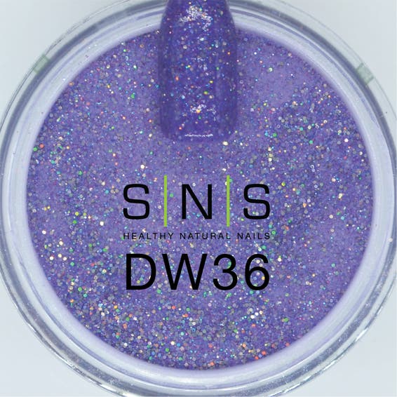 D990 Aspire Purple Glitter Dip Powder
