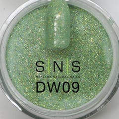 Green Glitter Dipping Powder - DW09 Get Leid In Maui