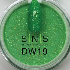 Green Glitter Dipping Powder - DW19 Kona Coast