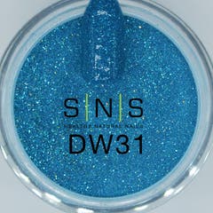 Turquoise Glitter Dipping Powder - DW31 Sonoma Valley