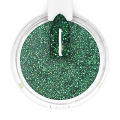 Green Glitter Dipping Powder - HD17 Whispering Evergreen