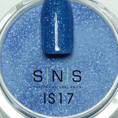 Blue Glitter Dipping Powder - IS17 Northern Lights