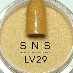 Yellow, Metallic Shimmer Dipping Powder - LV29 Champagne