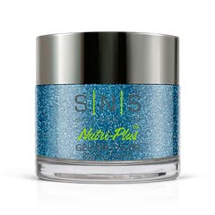 Turquoise Glitter Dipping Powder - AN13 Frosty Blue Star