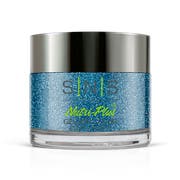 Turquoise Glitter Dipping Powder - AN13 Frosty Blue Star