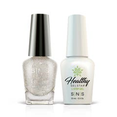 White Shimmer Gel & Nail Lacquer Combo - AN08 Snowbasin
