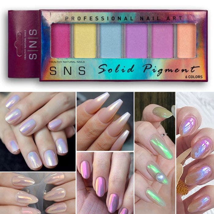 Unicorn-Dust Nails  Nails, Sns nails colors, Holographic nails