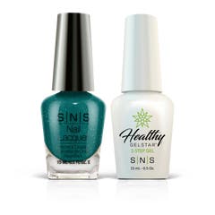 Teal Shimmer Gel & Nail Lacquer Combo - CY11 Jazzy Blues