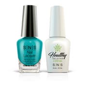 Turquoise Cream Gel & Nail Lacquer Combo - CY12 Shoreview Blue