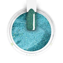 Green, Turquoise, Metallic Glitter Dipping Powder - Diamond Lake - 0.5oz  (DIY)