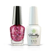 Pink Glitter Gel & Nail Lacquer Combo - NV16 Sipping Under the Stars