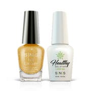Yellow Shimmer Gel & Nail Lacquer Combo - NV20 Golden Swaths