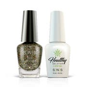 Green Glitter Gel & Nail Lacquer Combo - NV34 Agro-Chic