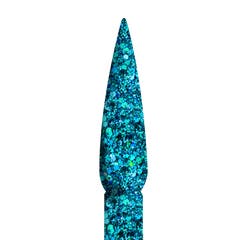 OGL04 Turquoise Ombre Glitter Nail Art