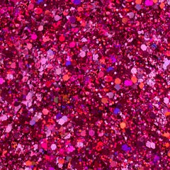 OGL07 Fuchsia Pink Ombre Glitter Nail Art