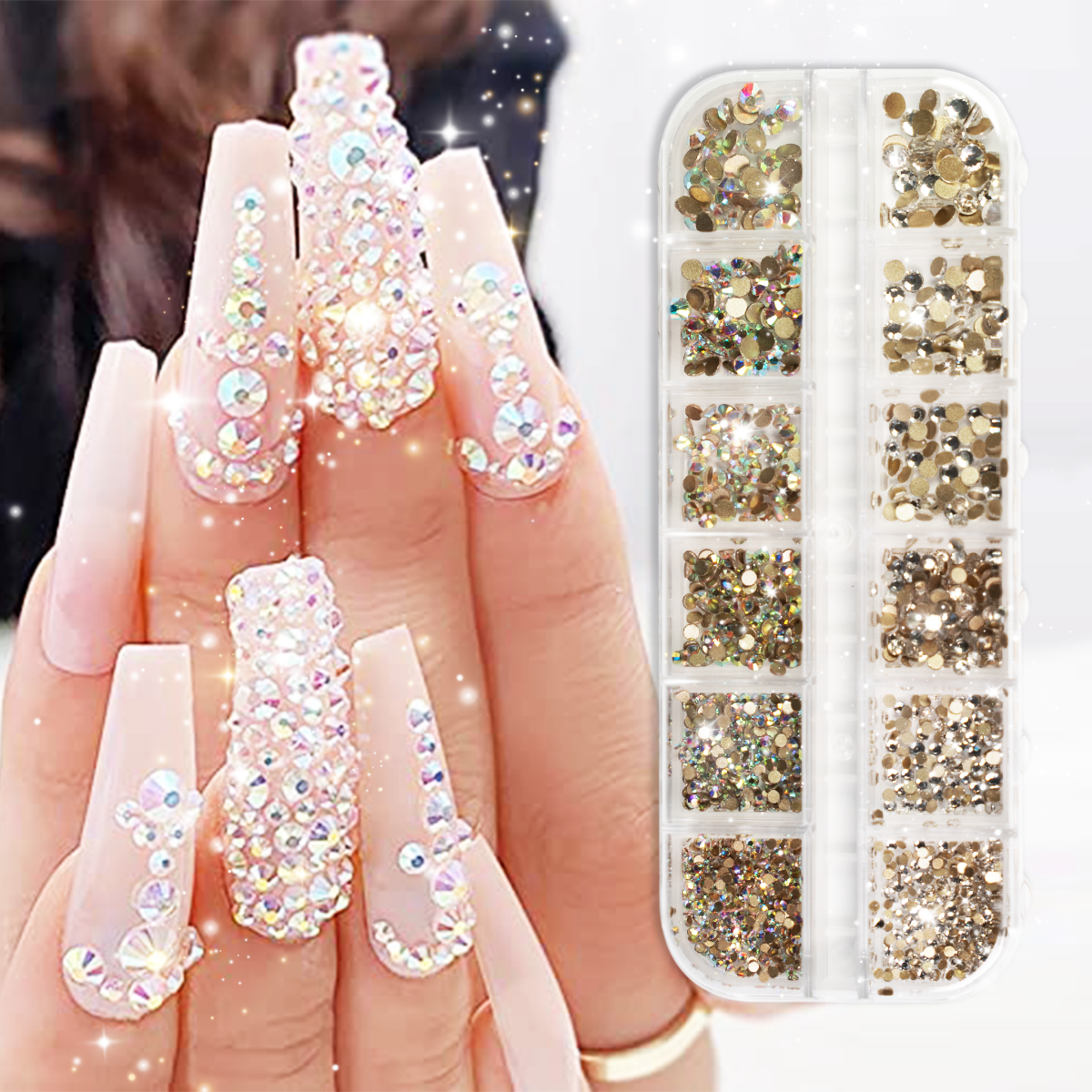 Short Square Fake Nails Light Pink False Nails With Bling Butterfly Design  Glossy Stick On Nails For Women | Fruugo IE